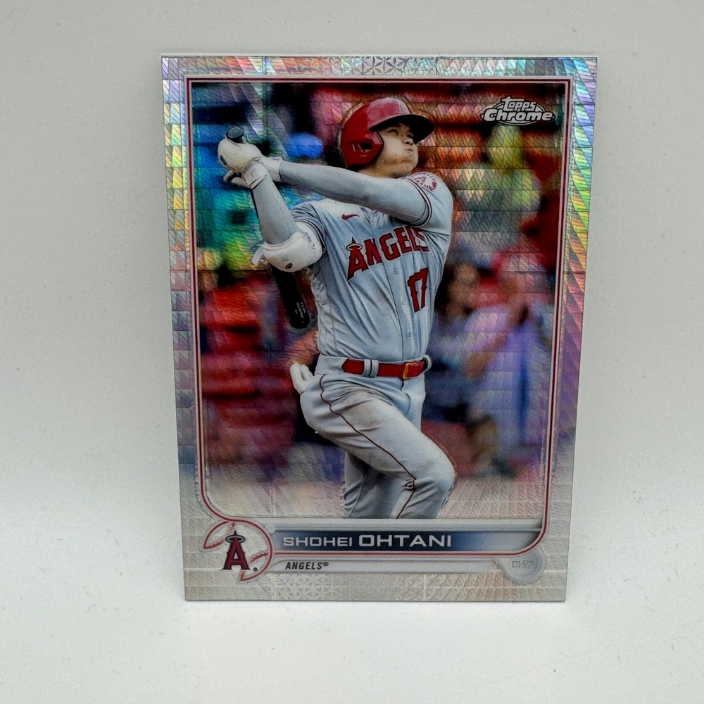 2022 Topps Chrome Shohei Ohtani #1 Logofractor Los Angeles Angels MLB Card